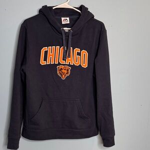 Majestic Black and Orange Chicago Bears Hoodie